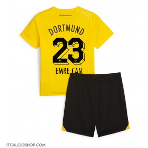 Borussia Dortmund Emre Can #23 Prima Maglia Bambino 2023-24 Manica Corta (+ Pantaloni corti)